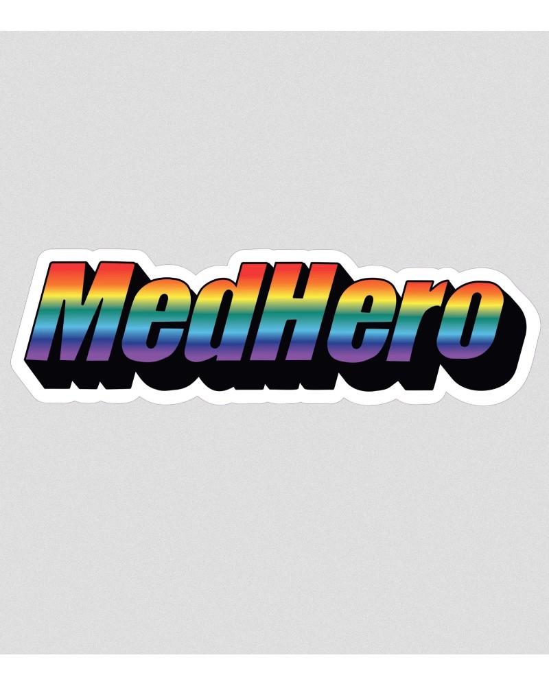 Medhero - Naklejka tęczowa