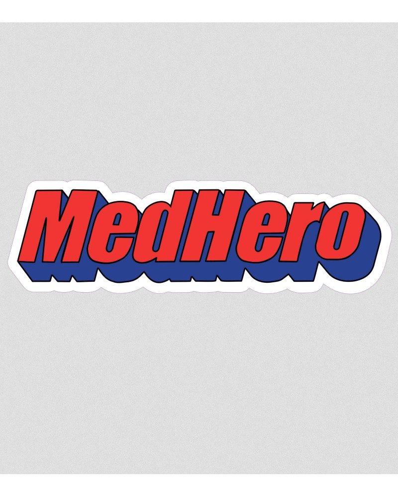 Medhero - Naklejka czerwono-niebieska