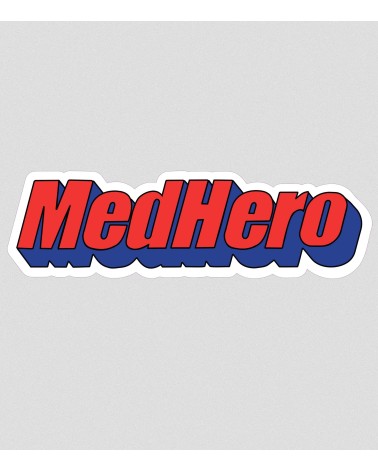 Medhero - Naklejka czerwono-niebieska